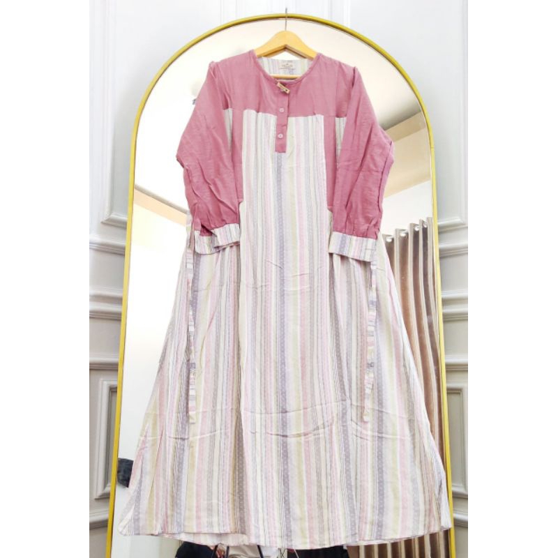 DELIA DRESS | GAMIS POLO LINEN MIX RAYON