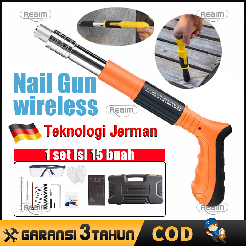 Alat Paku Tembak Beton/ Nail Gun /Paku Tembak Manual /Fastening Gun /Ramset Gun/ Pipa Air Tetap Kabel Tetap Mesin Paku Keling Pengencang Dinding Rumah Slot