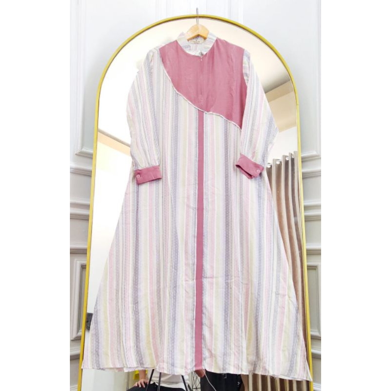 DELIA DRESS 2 | GAMIS POLO LINEN MIX RAYON