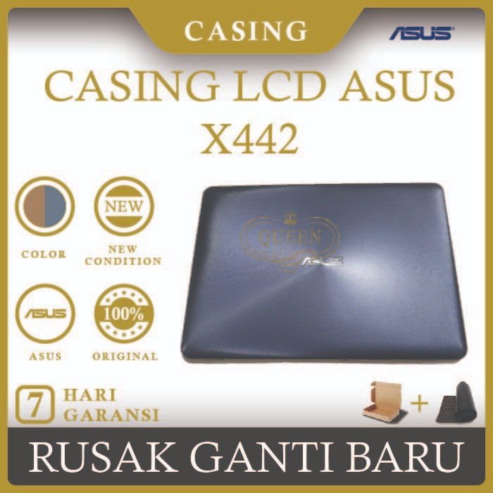 CASING COVER LCD LAPTOP ASUS X442 ORIGINAL