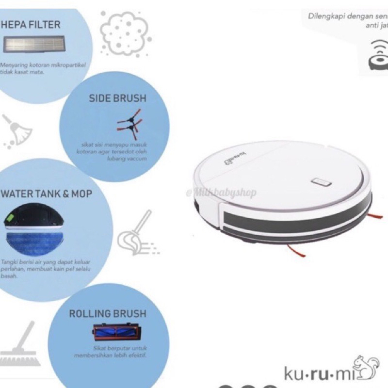 Kurumi KV 03 Robot Vacuum Cleaner