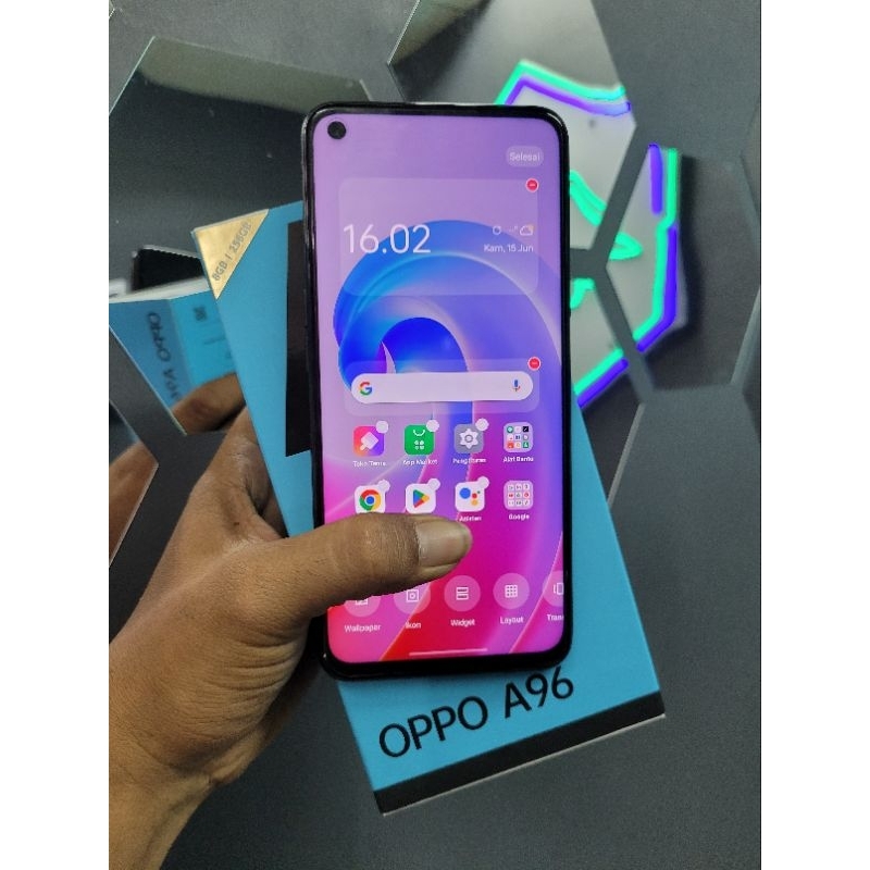 oppo a96 ram8/256gb second like new