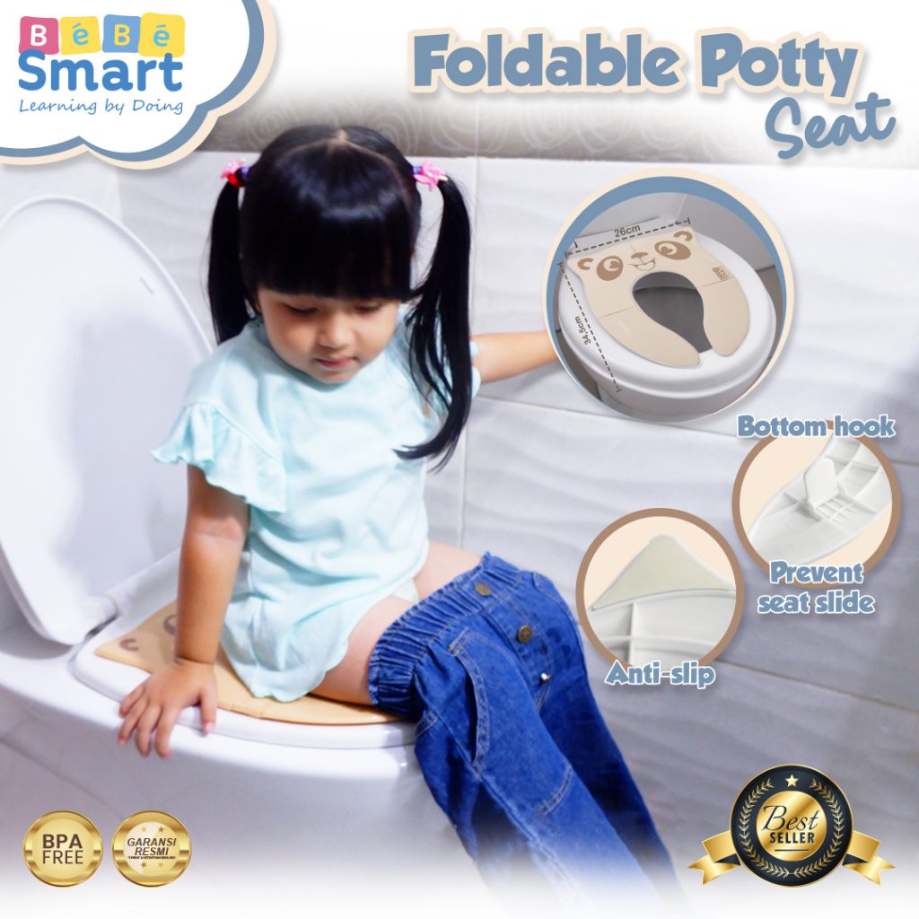 Bebe Smart Foldable potty Seat - Alas Dudukan Toilet Anak/ Alas Duduk Toilet/Potty training