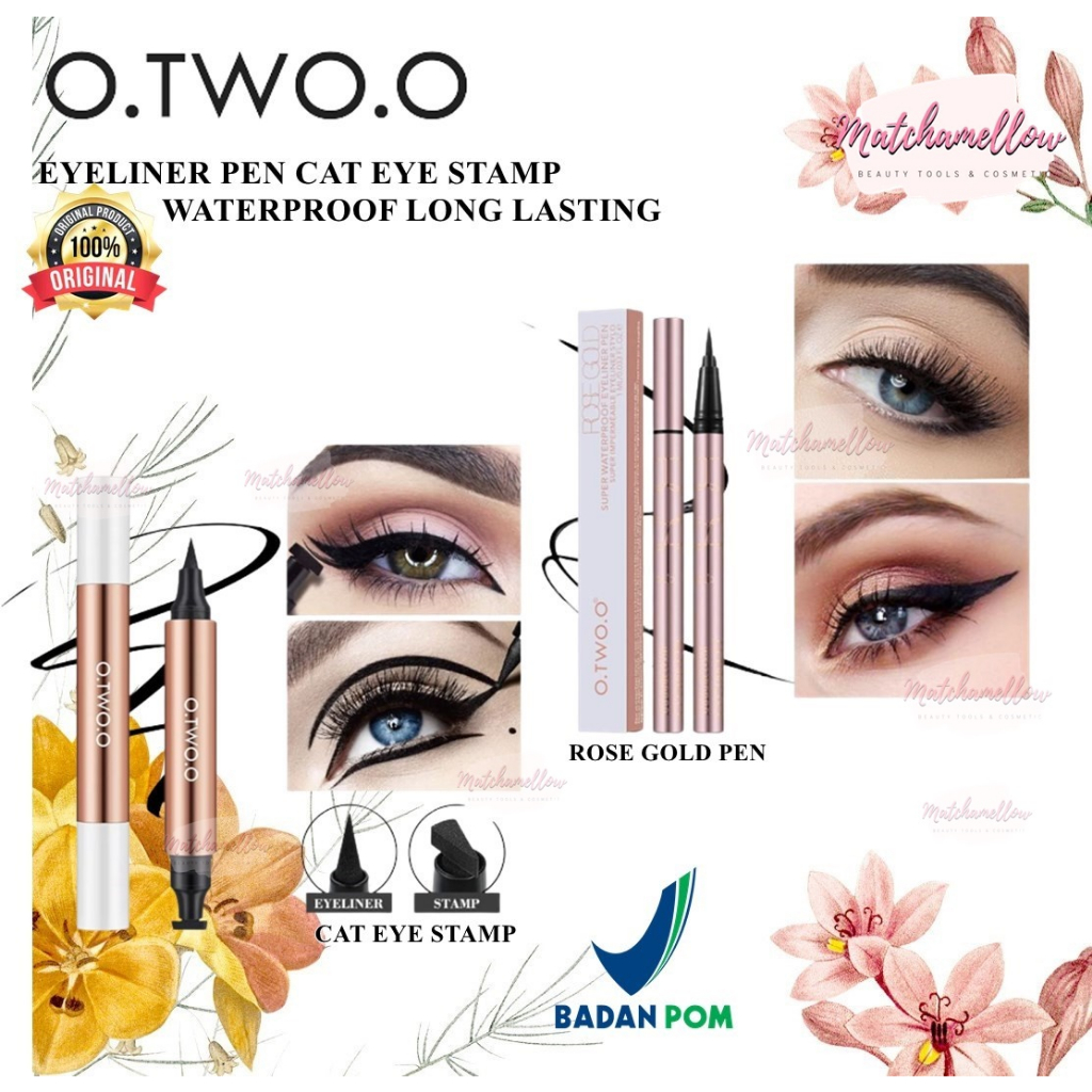 ❄️MATCHA❄️ O.TWO.O MIRACULOUS CAT EYE STAMP EYELINER PEN - WATERPROOF EYELINER