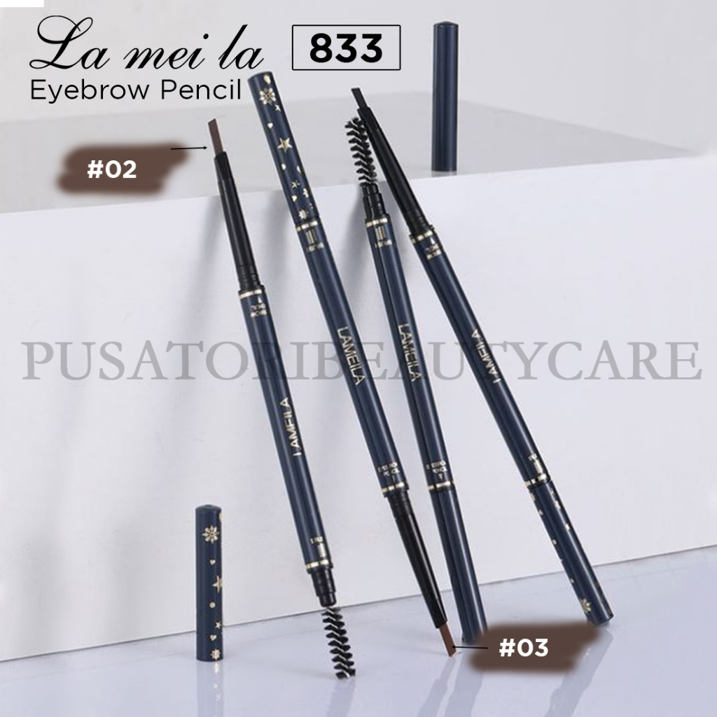 LAMEILA 833 EyebrowPencil Long Lasting Waterproof Pinsil Alis Anti Air