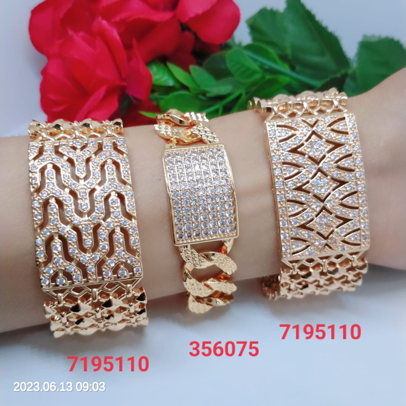 gelang Tangan Rantai jumbo perhiasan aksesoris lapis emas Terlaris Termurah Titanium Xuping Tembaga Tidak Mudah Luntur