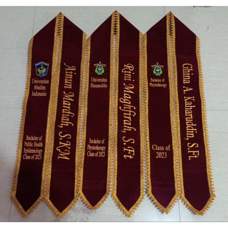 selempang model kalung/syal renda