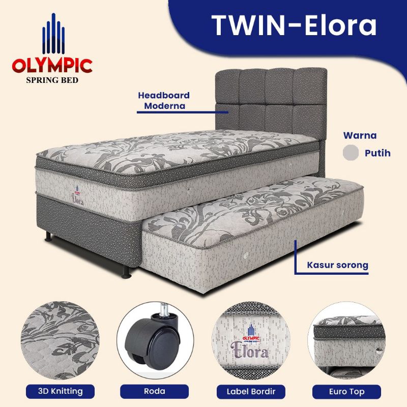 Xaviertaran Olympic 2In1 120 X 200 Twin Eero Elora Dr Braun Spring Bed Full Set Sorong