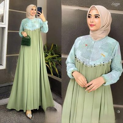 Merry dress kondangan gamis terbaru gaun pesta wanita muslim