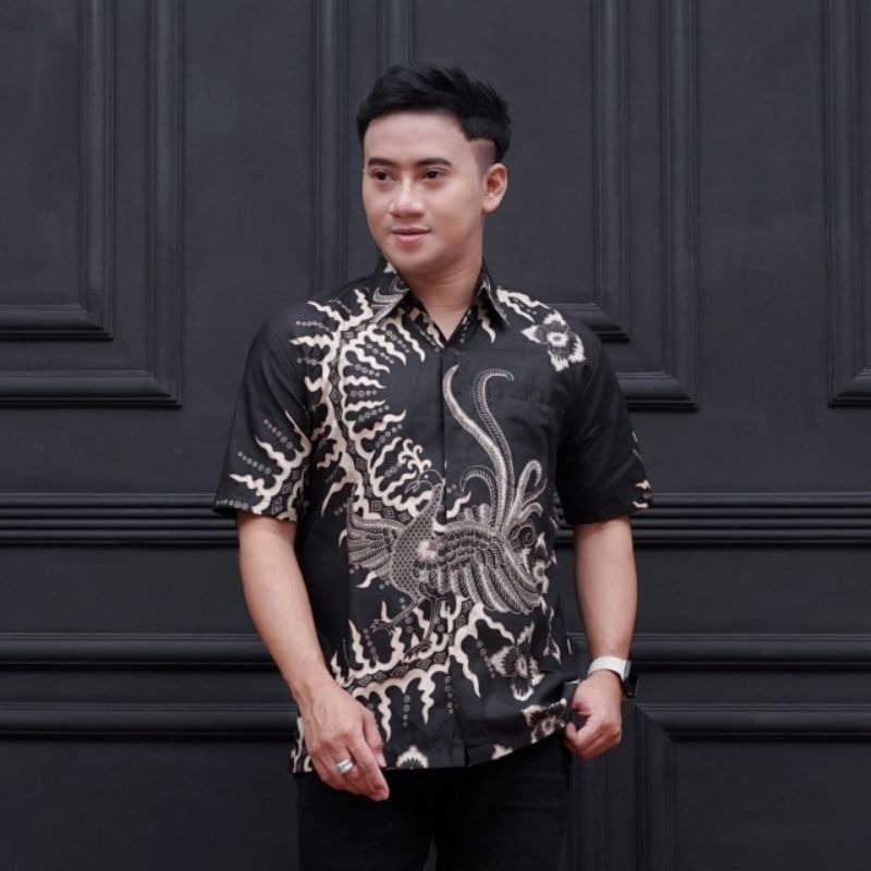 NEW ARRIVAL DISTRO BATIK PRIA BORDIR SOGAN HRB026 BATIKAF NOTOARTO BATIK HEM PRIA