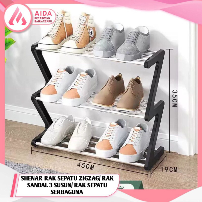 Rak Sepatu 4 Susun Rak Serbaguna Rak Sepatu 4 Susun Multifungsi Stainless Rak Sepatu Vanstar 4 Susun