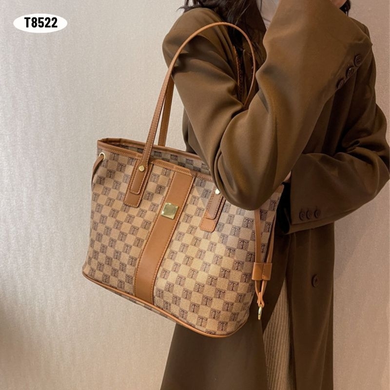 [IMPORT] T8522 - TAS TOTE WANITA FASHION IMPORT - 76BAGSTORE