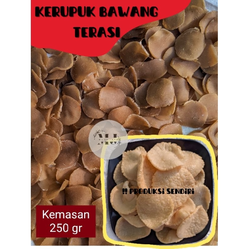 

[250 gr] Kerupuk Terasi | Kerupuk Terasi Bawang | Krupuk Mentah