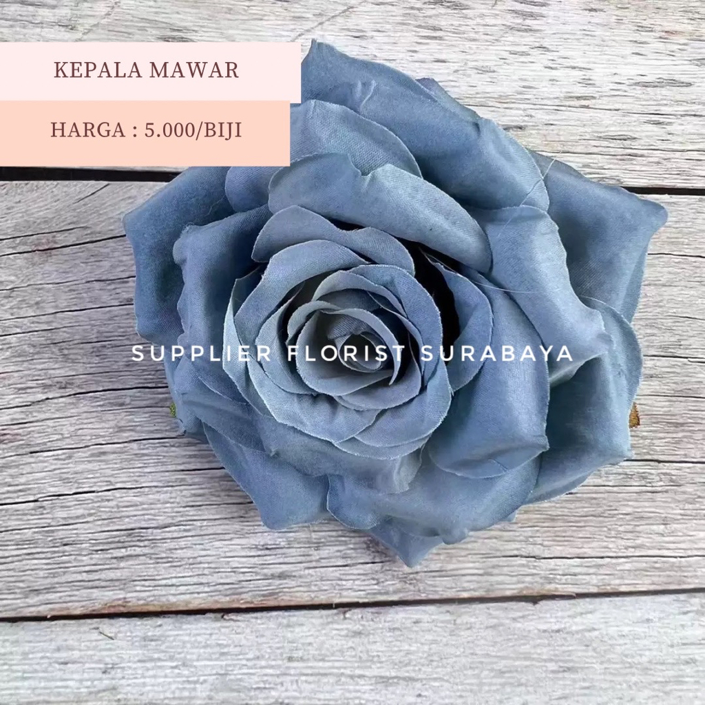 [HANYA KEPALA] KEPALA MAWAR PREMIUM MAWAR KERITING ARTIFICIAL ROSE FLOWER CRAFT ACCESORIS AKSESORIS BUNGA PALSU HIAS DIY FLOWER PREMIUM ROSE KOREAN STYLE