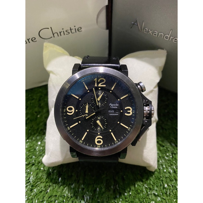 Jam tangan pria alexandre Christie 6281 second original