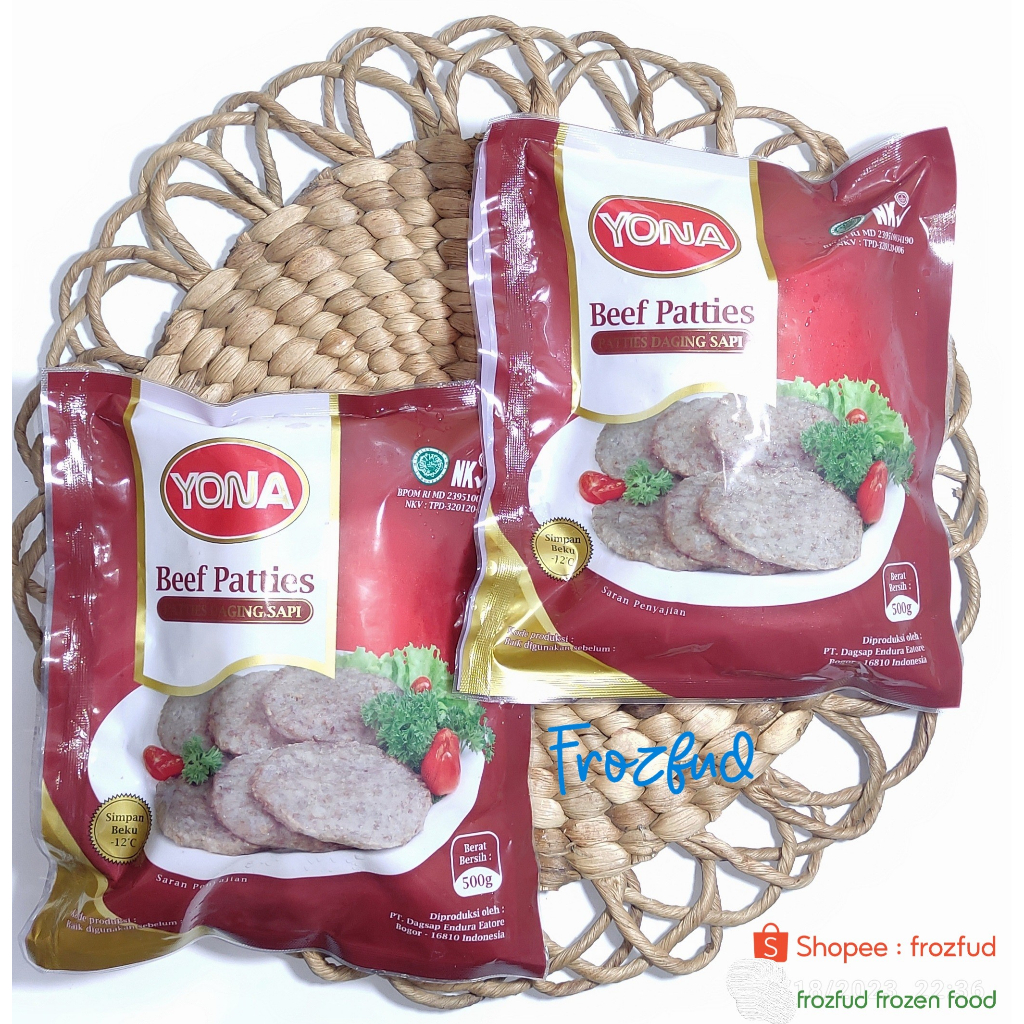 

Yona Beef Patties 500gr