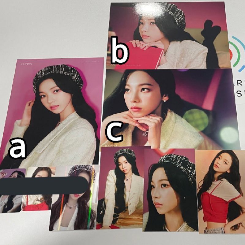 KARINA SEASON GREETINGS 2022 POSTER PHOTOCARD OFFICIAL PC FULLSET SG22 MURAH