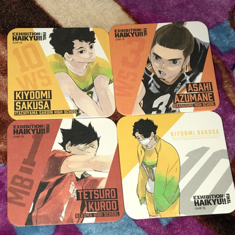 haikyuu exhibition coaster