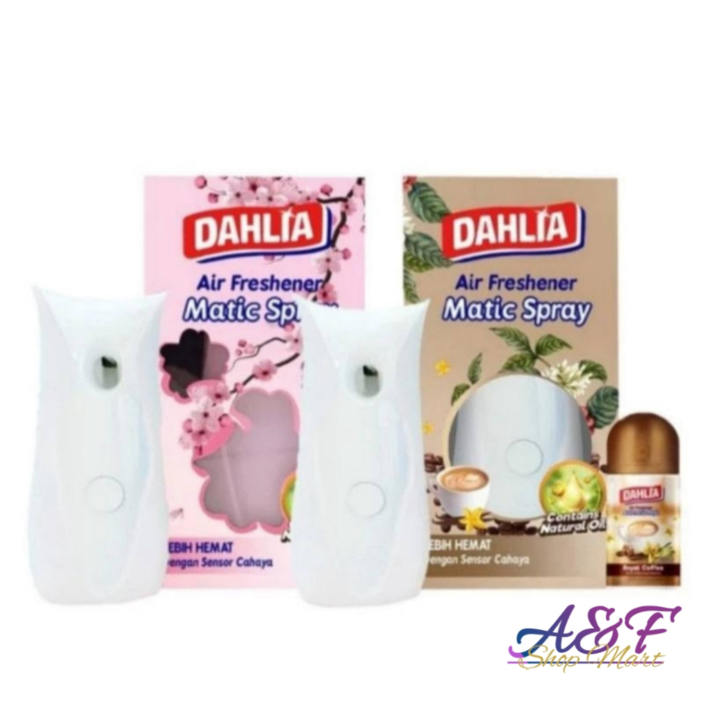 Dahlia Air Freshener Matic Spray Coffe Chery Blossom