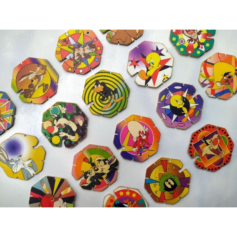 Tazos Looney Tunes Jadul Tahun 90an Bintang 3 (19 pcs)