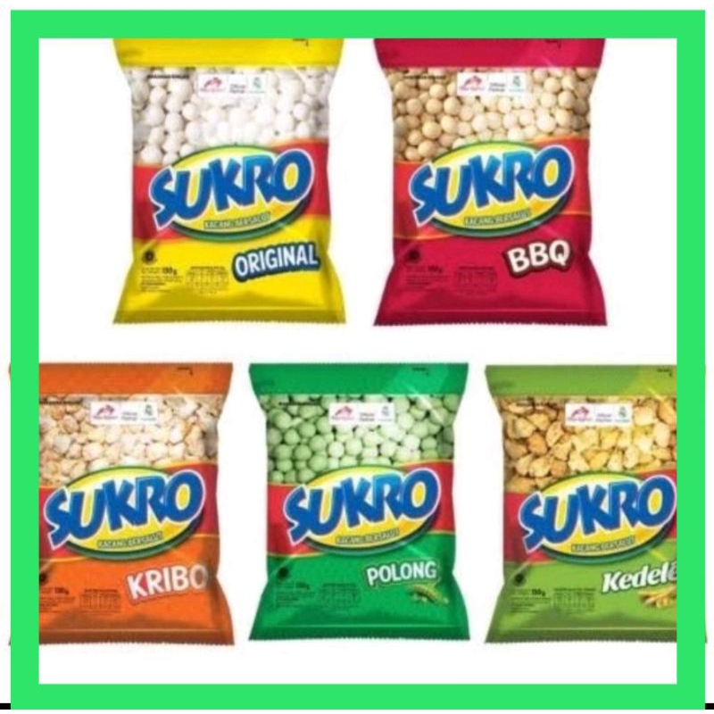 

Kacang Sukro Dua Kelinci 100 gr all varian