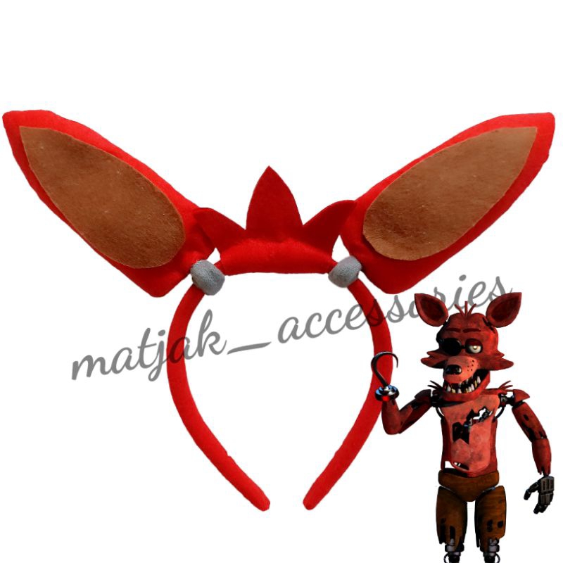 Bando Halloween Karakter Game Horror Five Nights at Freddy's Inspired FNaF Bonnie Chica Mangle Foxy