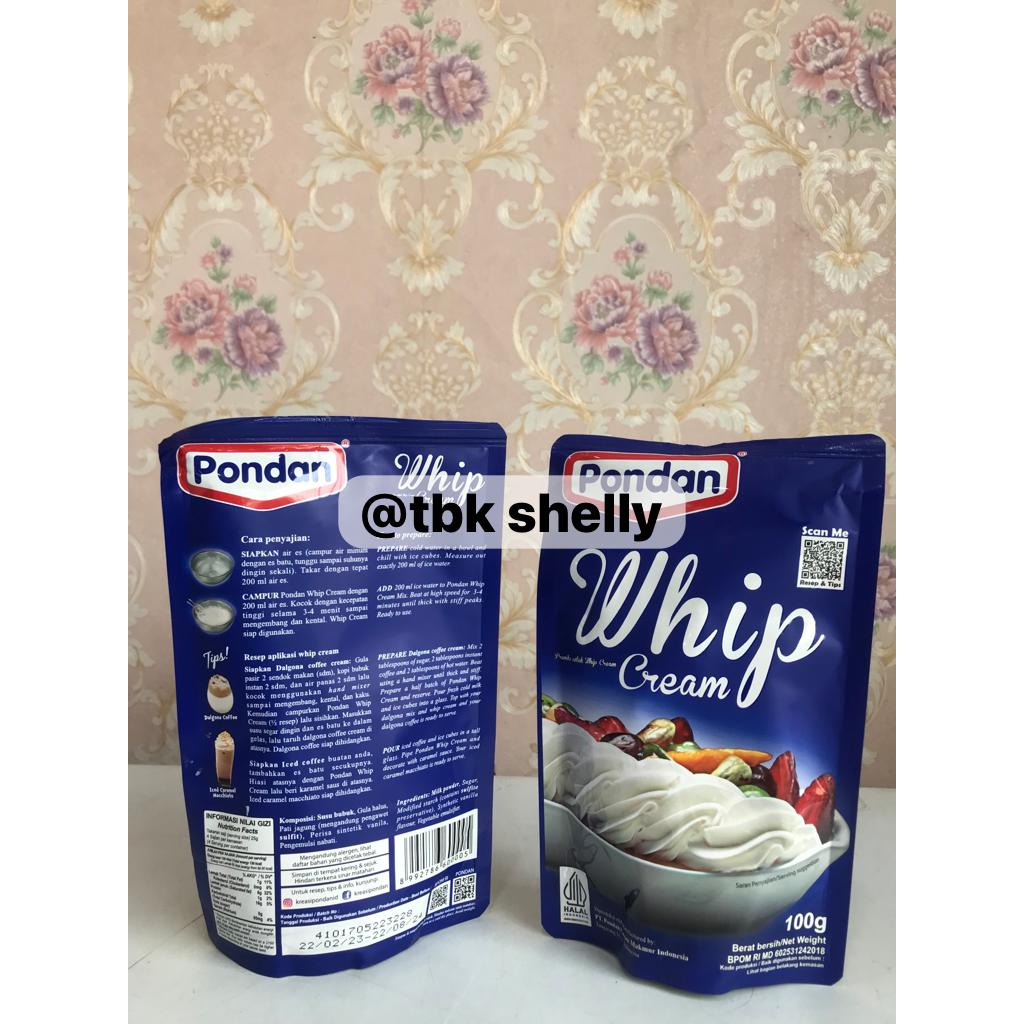 

PONDAN WHIPCREAM BUBUK/WHIPPYCREAM POUCH-100GR