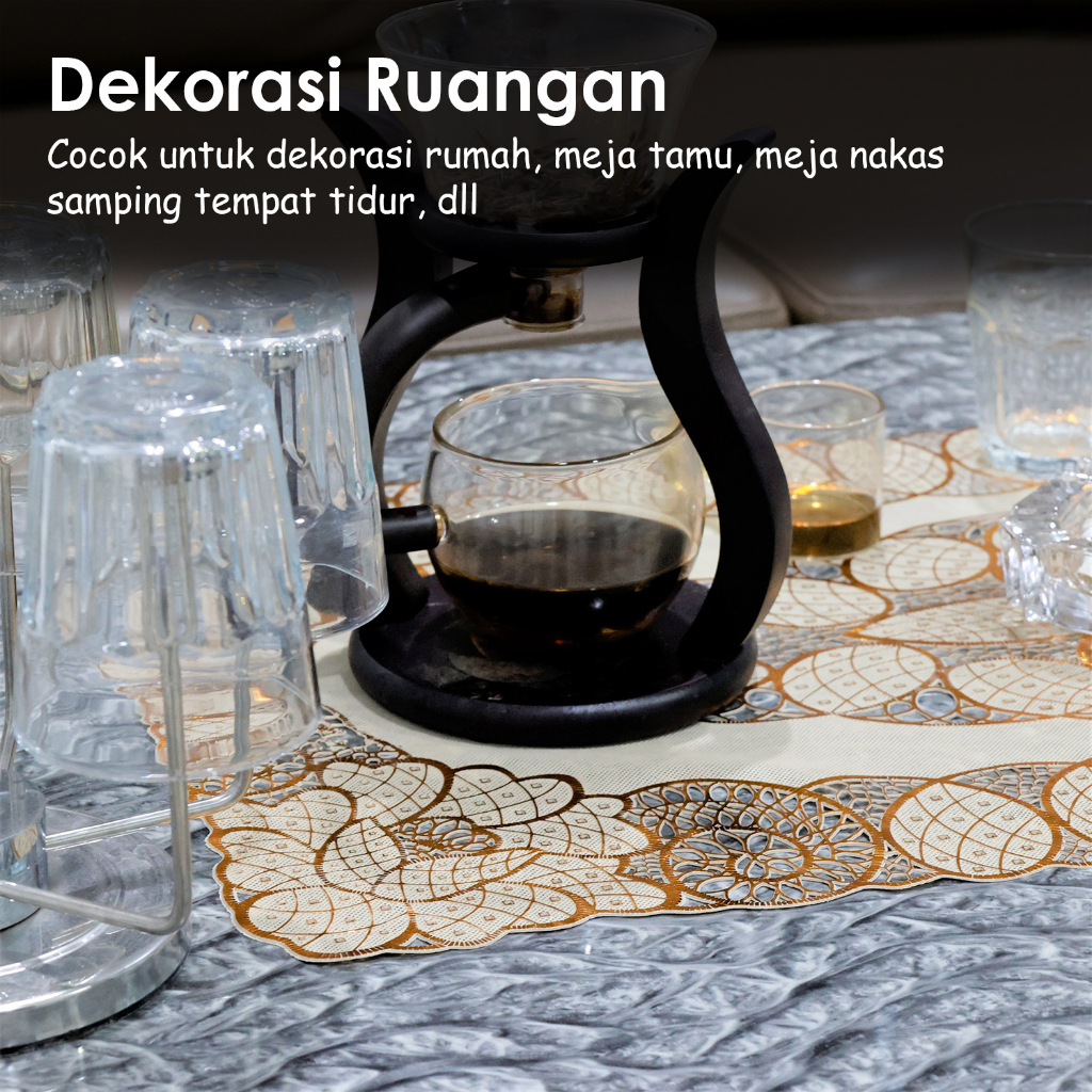 Luxuryparty D2 Taplak Meja Tamu Anti Air / Taplak Meja Tamu Sofa / Taplak Meja