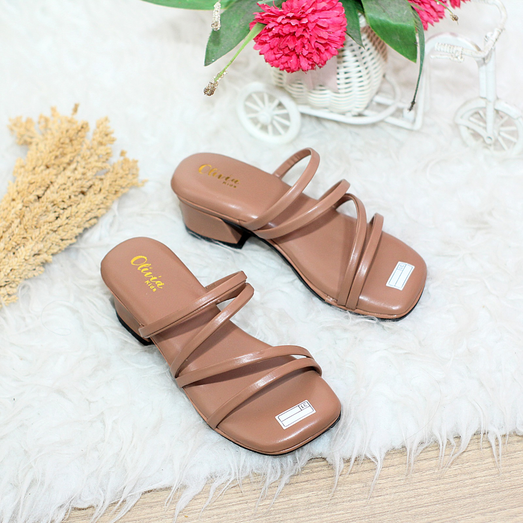 Sandal heels anak perempuan hak tahu uk 31/35 - AMOR KIDS 01