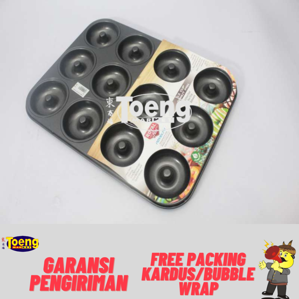 CETAKAN DONAT MINI / CETAKAN DONAT / DONAT PAN CUP 12 9042 RAM