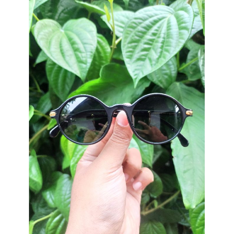 kacamata vintage merk Montblanc Meisterstuck 030657 Round Black France