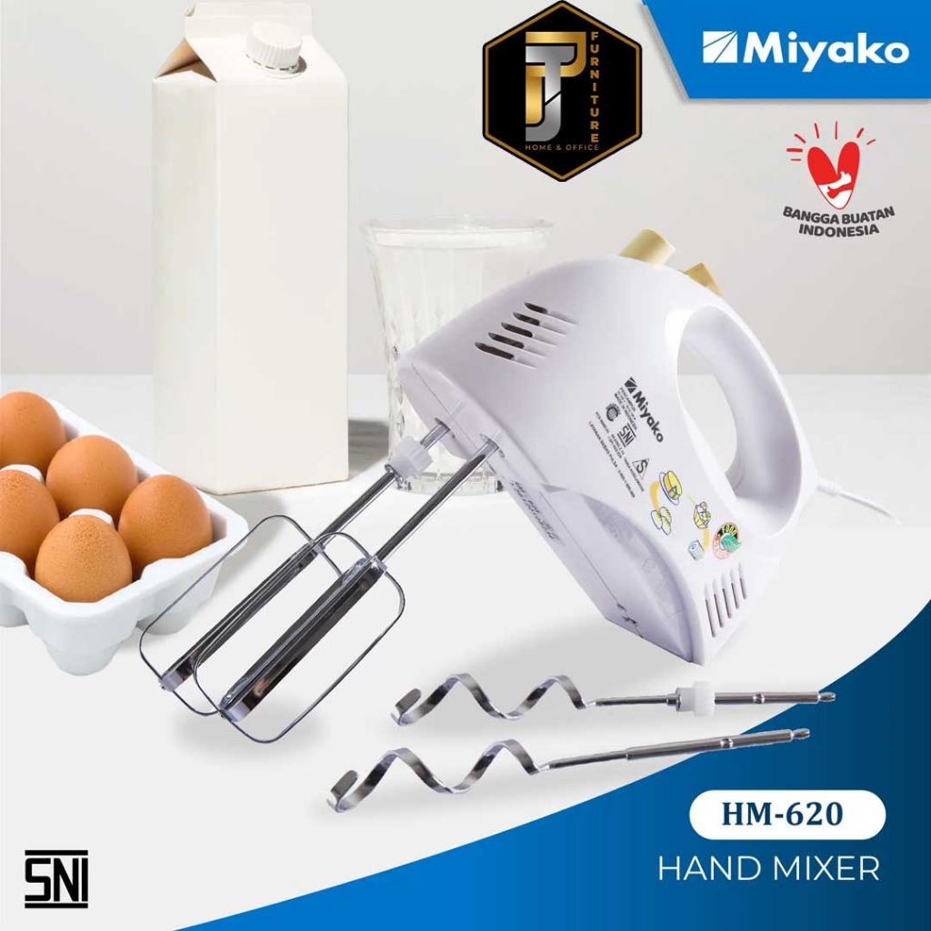 Hand Mixer Beater & Dough Hook  Miyako HM 620 Murah Pontianak