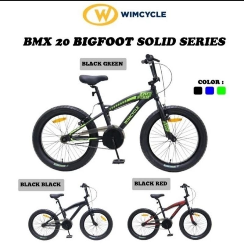 Sepeda Anak BMX 20 Inch Wimcycle Solid