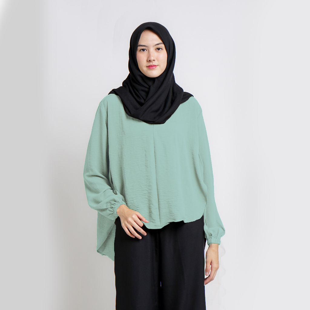 Blouse Crincle LADY CRUSH | Baju Atasan Wanita | Atasan Wanita Kekinian