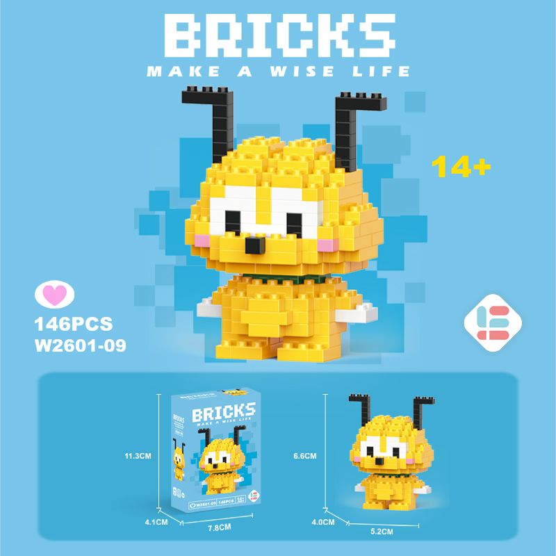 Mainan Balok Susun Model Karakter Kartun Disney LinaBell StellaLou block 3D Puzzle Nano Block
