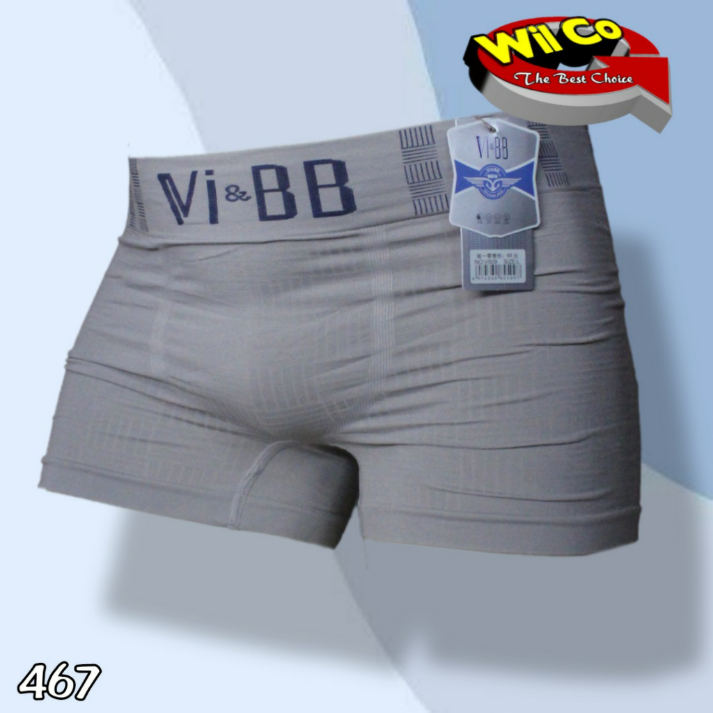 K467S - (DIJUAL PER 6 Pcs) CELANA DALAM BOXER PRIA VBB SIZE M - XXL