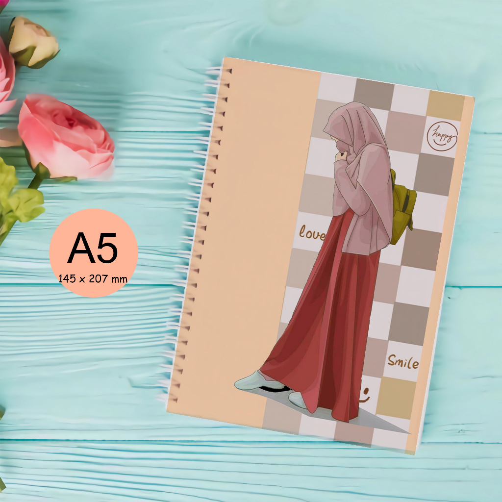 

BUKU NOTEBOOK A5 SPIRAL Muslimah Hijaber - SA5003