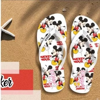 sandal jepit mickey mouse sandal karakter printing wanita dewasa