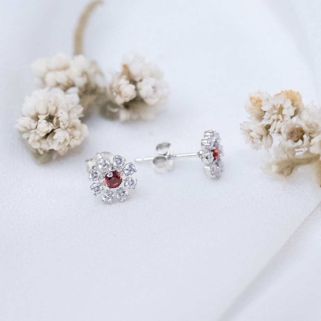 [Original Anting Stud Perak 925] Anting Stud Perak Coreopsis Sunaka Jewelry