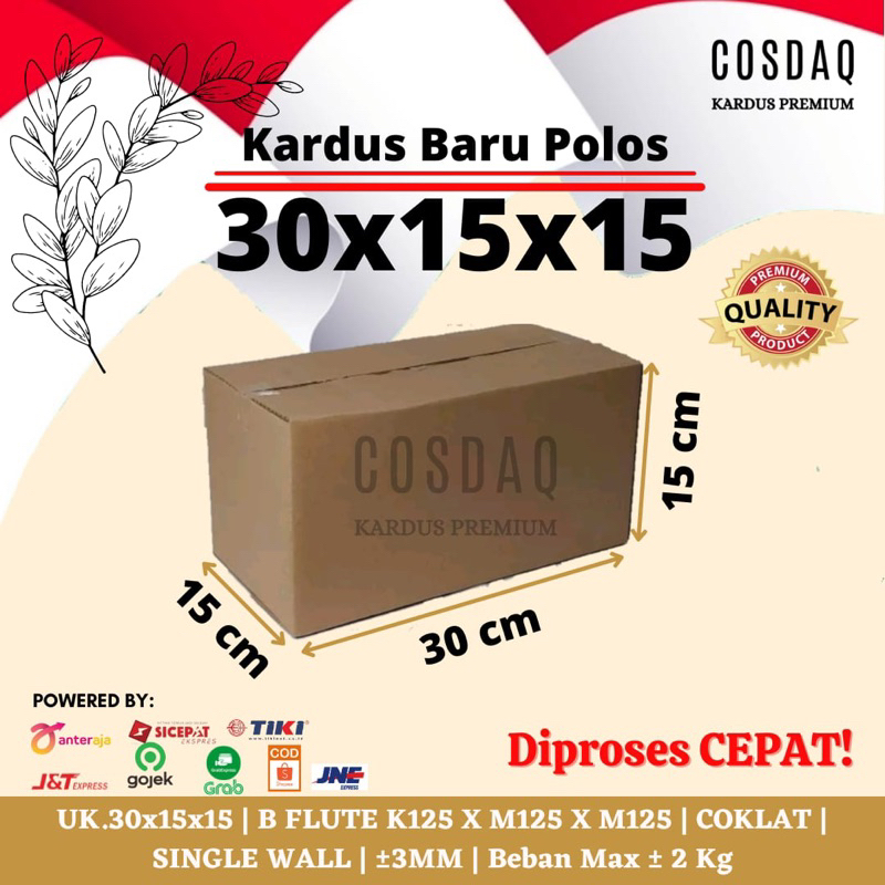 

kardus packing Box baru ukuran 30x15x15 cm