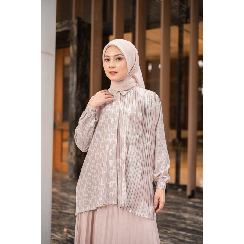 Alora Monogram Shirt | Blush SM LXL by Heylocal