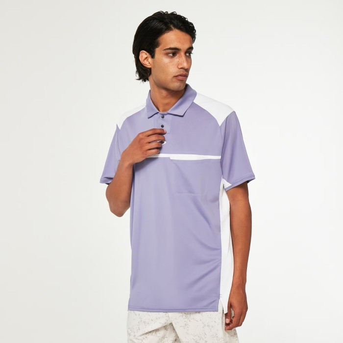 OKLY Bonded Golf Polo Shirt Lilac Original - Kaos Golf Pria Branded