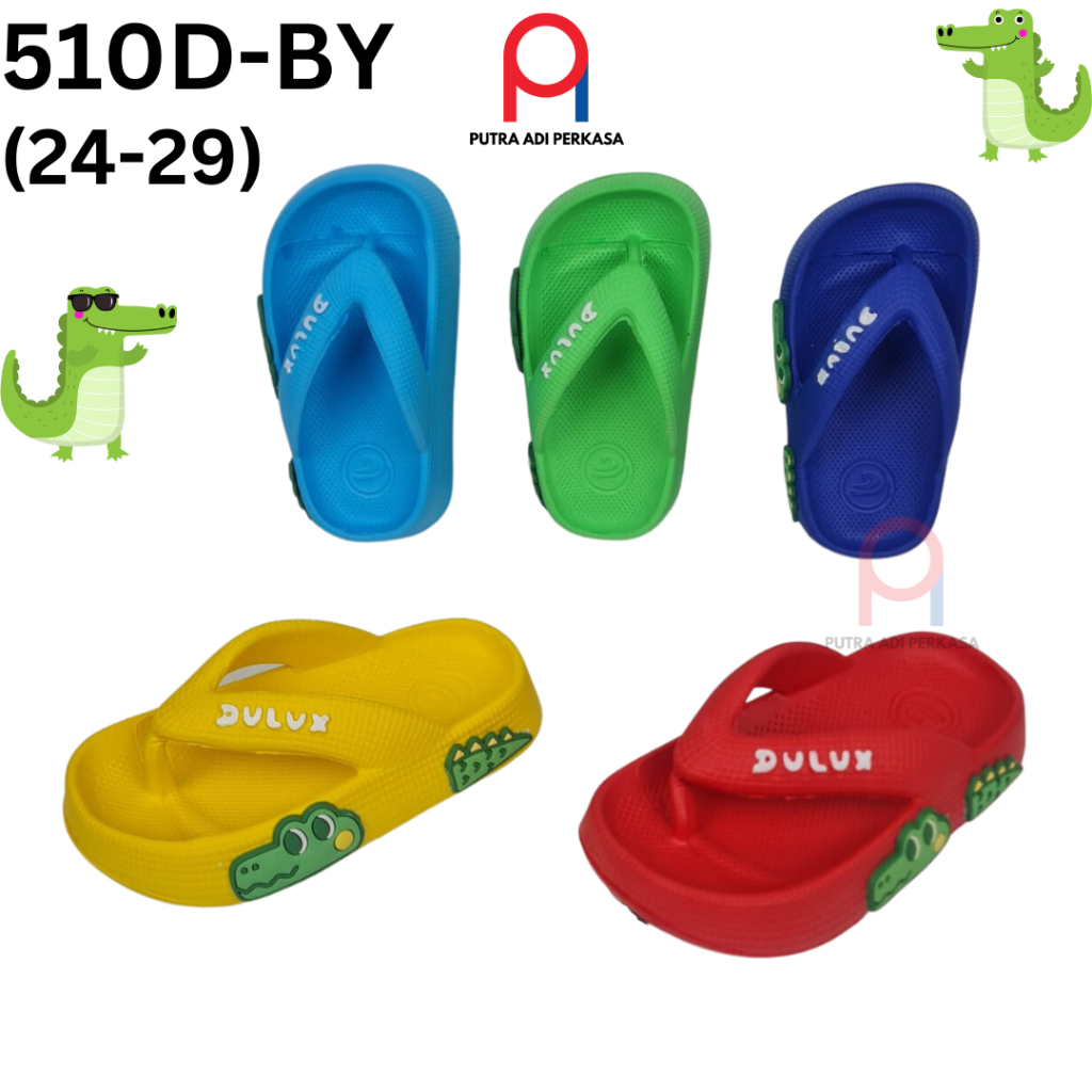 Sandal anak laki Model Japit NEW Crocodile Buaya Lucu DULUX 510D BY