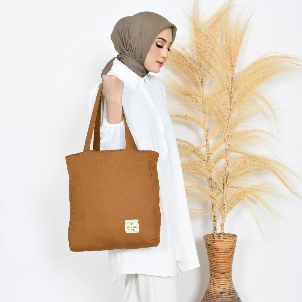 TOTEBAG KANVAS RESLETING WANITA/NUDIE BAG MOTIF POLOS CANVAS SUEDING TEBAL LEMBUT BISA CUSTOM SABLON