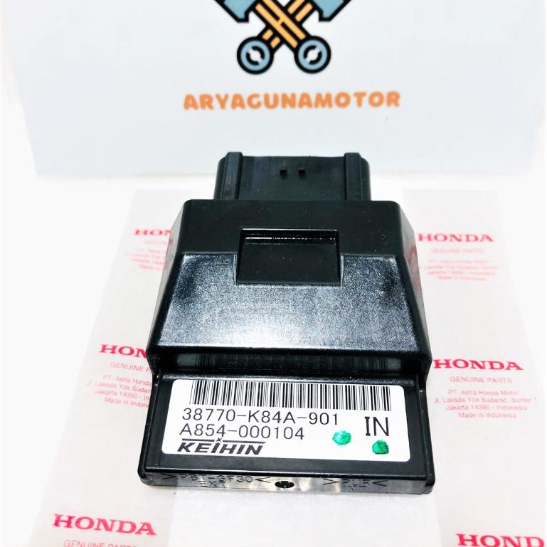 CDI ECU ECM ENGINE CONTROL UNIT HONDA CRF 150 PGM FI KODE 38770-K84A-901 BARU ASLI ORI AHM KEIHIN