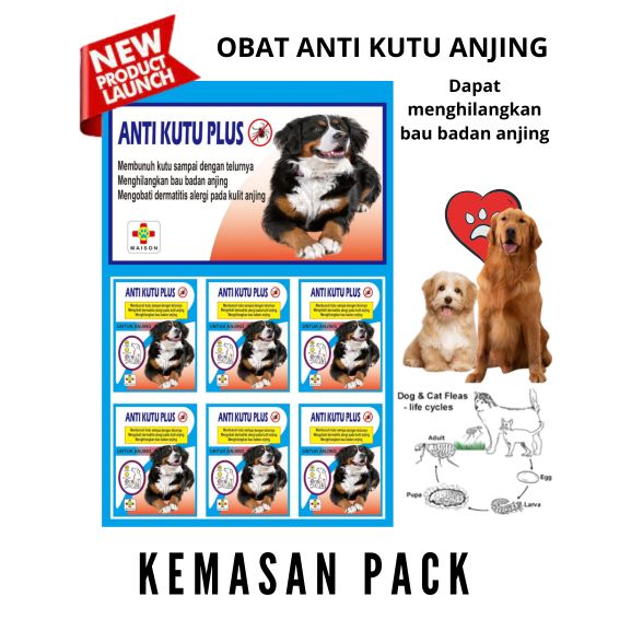 DIJAMIN AMPUH Obat kutu Anjing ukuran SACHET