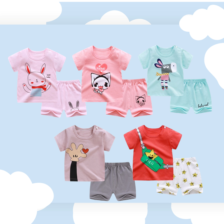 Baju Setelan Anak Lengan Pendek dan Celana Pendek / Baju Jumper Anak 02 [PART 1]