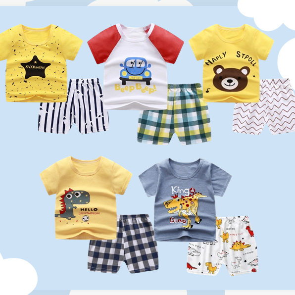 Baju Setelan Anak Lengan Pendek dan Celana Pendek / Baju Jumper Anak 01 [PART 1]