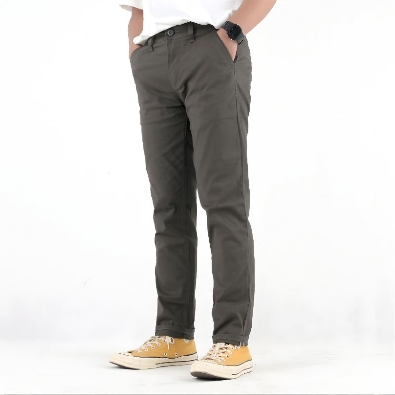 CELANA CHINO Panjang Pria Slimfit KERJA HARIAN Santai Casual Formal Size 27-38