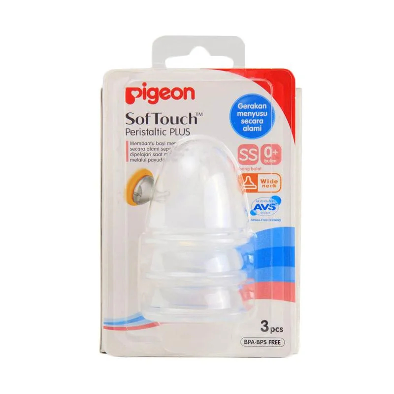 NIPPLE SOFTOUCH SS ISI 3 PIGEON PR020249 / DOT BAYI UKURAN SS